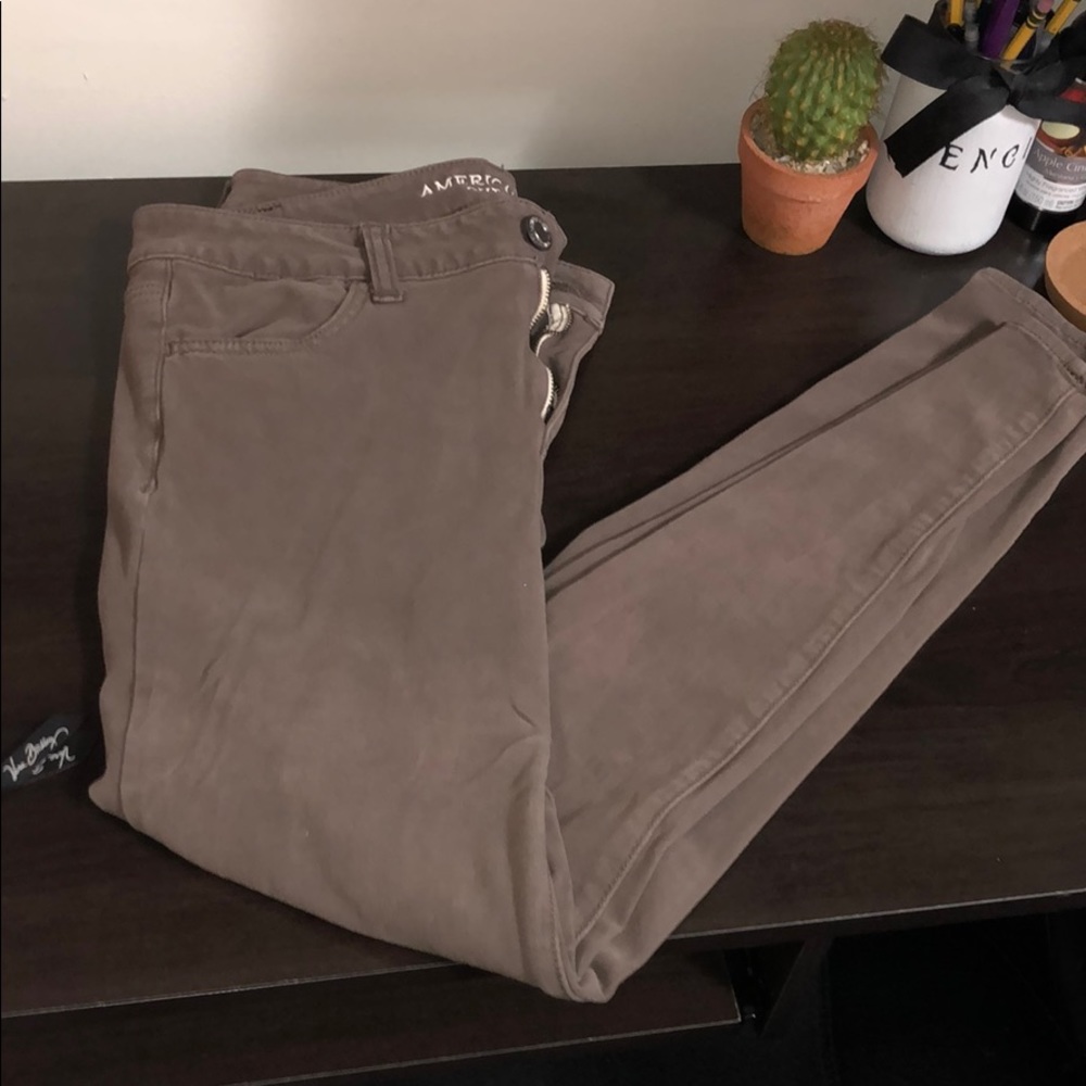 Suede colored jeggings